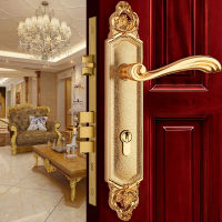 Europen en Entrance Doors Lockset Solid ss Gate Lock en Interior Wood Door Handle Locks Rose en Bedroom Bookroom