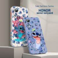 Nana Ko Electron เคสสำหรับหัวเหว่ย Lilo Stitch การ์ตูนสำหรับโทรศัพท์ Honor 60 SE 50 30S 20 20E 10X 10i 9X 9C 9S 8A ของเหลวเชือกเคส Funda ซ้าย