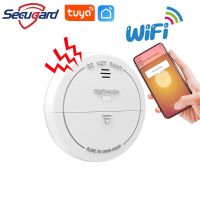 WiFi Smoke Detector Sound Alarm 80db Tuya Smart Life APP Message Push Fire Sensor Home Security System Smokehouse Combination Household Security Syste