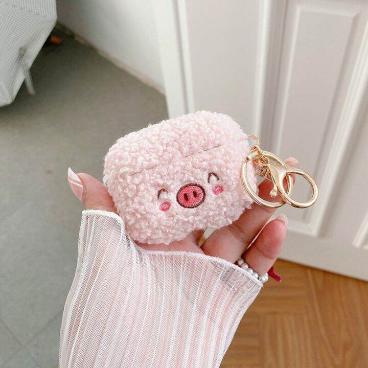 cartoon-plush-pig-dogs-case-cover-for-airpods-pro-bluetooth-earphone-protective-cases-for-air-pods-1-2-pro-headphones-box-cases-headphones-accessories