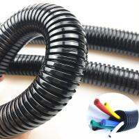 【cw】 PA nylon corrugated insulation wire harness casing Cable Sleeves for auto Mechanical line protecter Car accessories ！