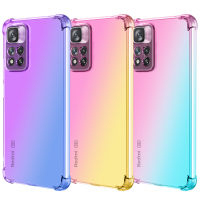 For Xiaomi POCO M4 PRO 5G Phone Case Shockproof Soft Case Gradient Color Silicone Soft TPU Casing Colorful Back Cover Anti Fall Xiaomi POCO M4 PRO 5G Case Covers