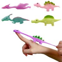 5Pcs ejection dinosaur toys for kids Catapult Launch Fun boys birthday party favors