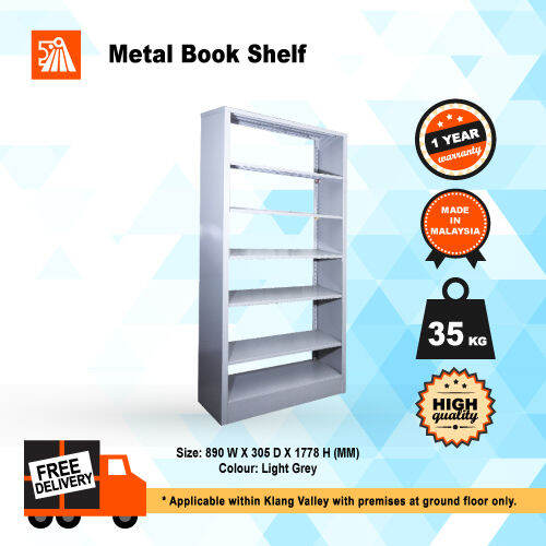 Metal Book Shelf,library shelving, rak buku, book buku
