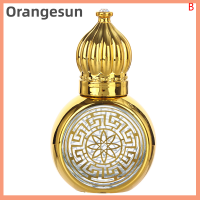 ???Orangesun ขวดลูกกลิ้งน้ำมันหอมระเหย10มล. ทรงมงกุฎทองน้ำหอมบรรจุขวดแบบพกพาแก้วแกะสลักด้วยไฟฟ้าขวดเปล่าสุดหรู