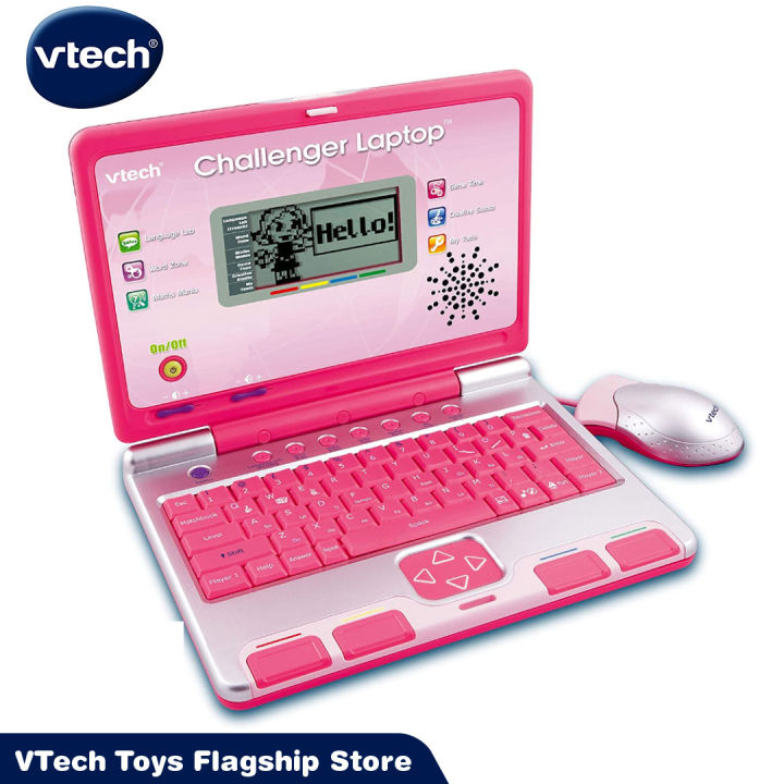 Vtech Tote And Go Laptop Computer Kids Toddler Learning Games Education Pink
