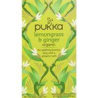 มาแล้วค่า?ชาอังกฤษ PUKKA Herbs Organic Tea BOX TEA BOX 20ซอง  ชาสมุนไพรสุขภาพออร์แกนิค ไม่มีคาเฟอีน นำเข้าจากต่างประเทศ? Lemongrass &amp; ginger