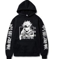 {Match maker}} Jujutsu Kaisen Hoodie ฮิปฮอปอะนิเมะ Pullovers ท็อปส์หลวมแขนยาวฤดูใบไม้ร่วงผู้ชายผ้า