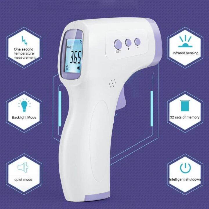 NonContact Thermometer omron Forehead infrared thermo scanner Double