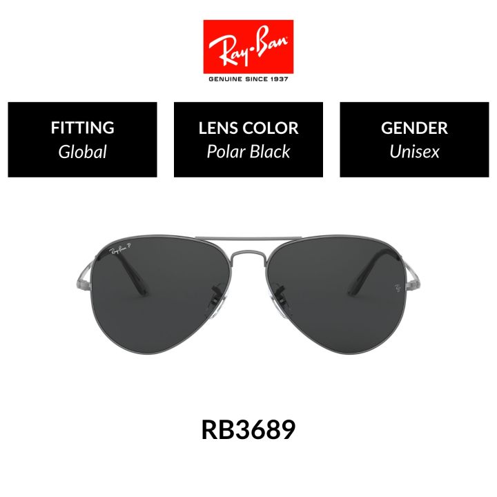 Mắt Kính RAY-BAN AVIATOR METAL II - RB3689 004/48 - Kính mát 