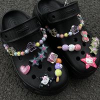 Jibbitz น่ารักสำหรับ Crocs,Y2K Jibbitz ชุดเรซิ่น Jibbitz Crocs Clog Jibbitz รองเท้าตกแต่งรองเท้าหัวเข็มขัด