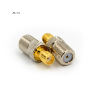 Dolity F FEMALE JACK TO SMA ตัวเมียแจ็คตรง Coaxial COAX RF ADAPTER CONNECTOR