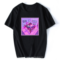 ผู้ชายเสื้อยืดอิเล็กทรอนิกส์ Synthwave เพลงผู้ผลิต Vaporwave เสื้อยืดผู้หญิงเสื้อยืดผ้าฝ้ายประเดิมท็อปส์อะนิเมะฮาราจูกุสตรีที่มีคุณภาพดีผู้ชายเสื้อยืด