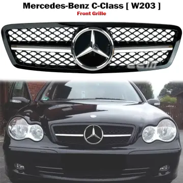 Car Grill Metal Chrome Amg Grills Logo Badge Emblem for Mercedes