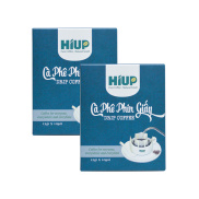 Combo 2 hộp cà phê phin giấy hộp 10 phin x 12gr - HIUP Coffee