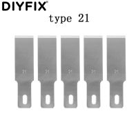 DIYFIX 5ชิ้น11 #16 #10 #4 # แม่นยำใบมีดเหล็กสำหรับไม้แกะสลักแกะสลักหัตถกรรมประติมากรรม S Calpel เครื่องมือตัดสำหรับ PCB ซ่อม