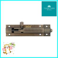 กลอนทั่วไป ISEO ท้องปลิง 4 นิ้ว สีทองเหลืองรมดำDOOR BOLT ISEO 4IN ANTIQUE BRASS **คุณภาพดี**