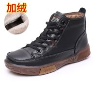 Lady Boots Genuine Cow Leather Round Toe Thick Heel Knight Boots Platform Shoes Ankle Boots for Women Big Girl Winter Boots