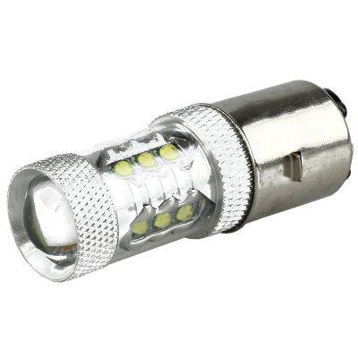 80W BA20D H6 White 16 LED Motorcycle MotorBike/Moped/ATV Headlight Bulb