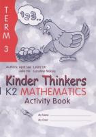 แบบฝึกหัเคณิตศาสตร์ภาษาอังกฤษอนุบาล Kinder Thinkers K2 Mathematics Term 3 Activity Book