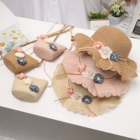 Outdoor Hat Set Caps Kids Breathable Beach Hats Seaside Panama for