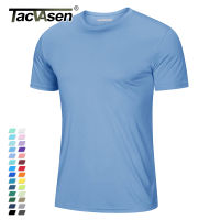 TACVASEN UPF 50+ Soft Summer T-shirts Mens Anti-UV Skin Sun Protection Performance Shirts Gym Sports Casual Fishing Tee Tops