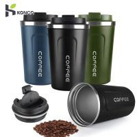 Stainless Steel Thermal Mug Coffee Cup 380ml/510ml Thermal Cup Leak-Proof Non-Slip Car Vacuum Flask Travel Water Bottle