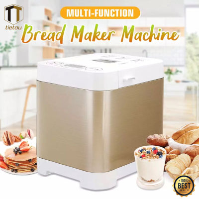 [ส่งเร็วพิเศษ!] TTO Automatic Multi-Function เครื่องผลิตขนมปัง 18 โปรแกรมเครื่องผลิตขนมปังจอแสดงผล LCD 450W Bake home Made