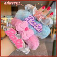 ANNTYE1 สีทึบทึบ ตุ๊กตาบาร์บี้ scrunchie อีลาสติก แฟชั่นสำหรับผู้หญิง ยางรัดผม ของใหม่ อุปกรณ์เสริมผม เชือกมัดผม สำหรับผู้หญิง