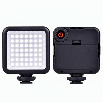 Photo Flash 49LED 3W Video MINI Light Cold Shoe Lamp Vlog Fill Light with Mic For iPhone 13 Phone Camcorder DSLR Gopro 10 Camera