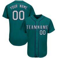 2023 New Personalized Baseball Jersey Customized Team Name,Number Print for Men/Women/Kids Button Down Outdoors/Indoors Casual Sports