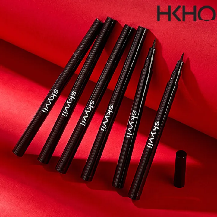HKHO Cool Black Eyeliner Waterproof Not Easy Fade Liquid Eyeliners Pen