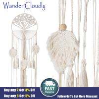 Wander Cloudly Boho Tapestry Macrame พรมทอมือสไตล์โบฮีเมียนตกแต่งบ้านสำหรับงานเลี้ยงห้องนอนห้องนั่งเล่น