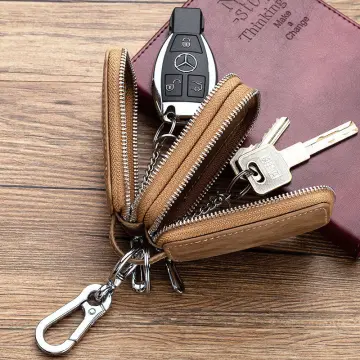 Keychain Zipper Pouch New Genuine Leather Key Pouch Porta Chave