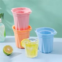 Ice Cup Mold Creative Ice Cup Maker Summer Frozen Drink Cup Plastic Ice Cube Mould Tray Kitchen Refrigerator DIY Ice Cup Mold