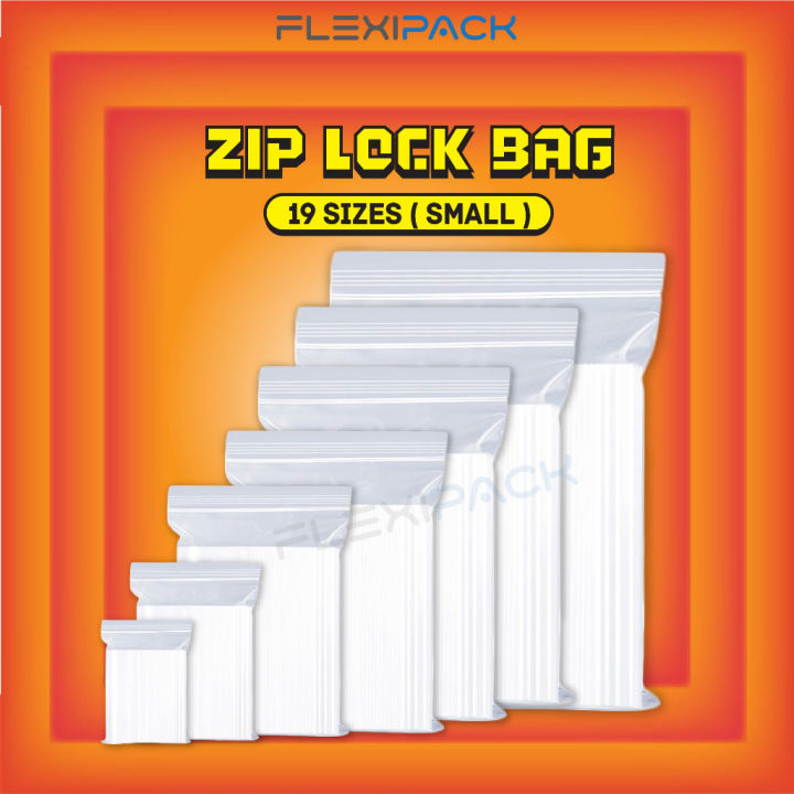 100pcs Extra Thick Clear Ziplock Plastic Bag Large Size Zip Lock Zipper Beg  Transparent Food Plastik
