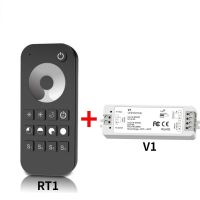 DC5V-DC12V-DC หรี่ไฟ LED แรงดันคงที่24V 36V 1CH PWM V1 + 2.4G RF ไร้สาย1โซนแถบไฟเดี่ยวสีแอลอีดีควบคุมระยะไกลสำหรับ