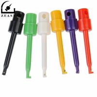 【Worth-Buy】 6ชิ้นมัลติมิเตอร์ตะกั่วลวดชุด Smd Ic ตะขอทดสอบคลิป Grabbers Probes เคเบิ้ล6สีสีแดงสีดำสีเทาสีฟ้าสีเหลือง