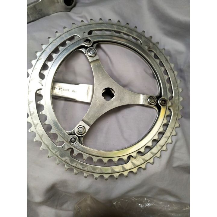 ชุดจาน-ขาจาน-จักรยานวินเทจ-campagnolo-gran-sport-3-arm-alloy-170mm-cranksets