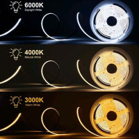 ไฟเส้น LED COB Strip Light 5,10เมตร คละสี,แดง ชมพู ฟ้า เหลือง เขียว น้ำเงิน, แสงเดย์ไลท์ แสงธรรมชาติ แสงวอร์มไวท์