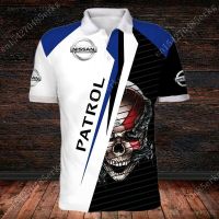 2023 new design- Nissan New Mens Polo Shirt 3D Anime Short Sleeve Shirt Hip Hop Harajuku Oversized T-shirt