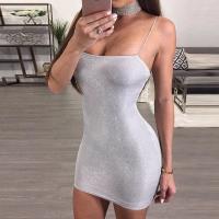 QianXing Shop New Women Summer Sexy Backless Bandage Bodycon Party Short Mini Dress Casual Spaghetti Strap Ladies Dress