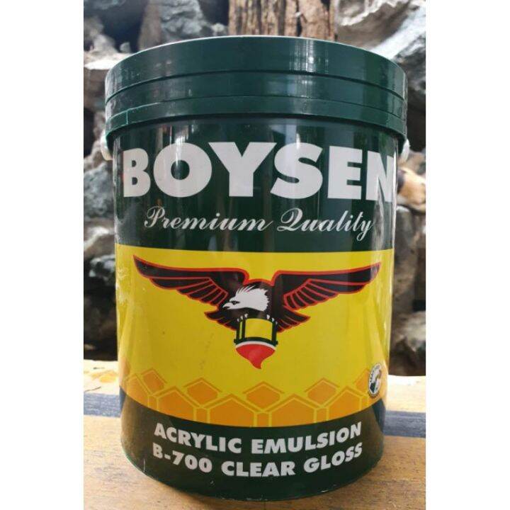 Clear Acrylic Emulsion B700 4L Boysen Concrete Sealer Gloss Paint
