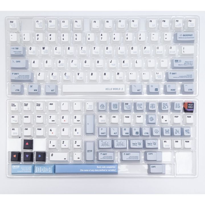 143-คีย์-programmer-keycaps-cherry-profile-pbt-dye-sub-เชิงกล-คีย์บอร์ด-keycap