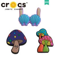 Jibbitz cross charms หัวเข็มขัดรองเท้า อุปกรณ์เสริมรองเท้า รูปเห็ด เปลือกหอย น่ารัก ตกแต่งหัวเข็มขัด