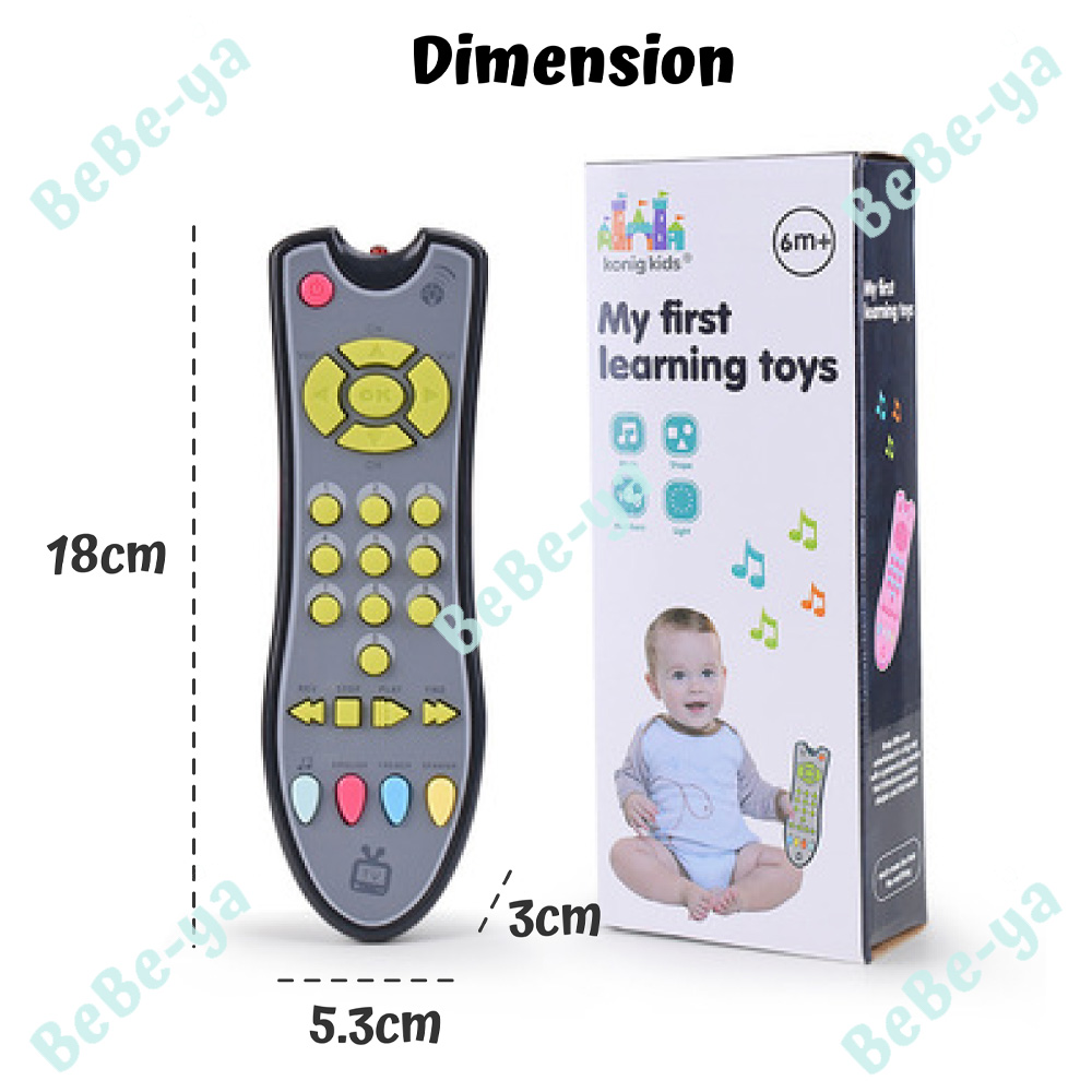 Baby Remote Control Toys - English Simulation Music TV Remote Control Phone Toy For Kids Early Learning Music