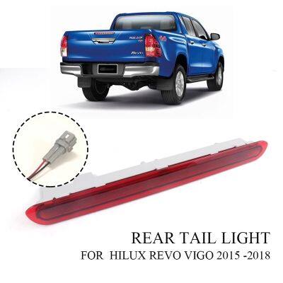 ♙❧✸ Dynamic Third 3Rd Brake Light Rear Tail Light Stop Lamp for Toyota Hilux Revo Vigo 2015 2016 2017 2018 Red Shell