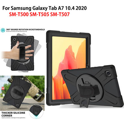 สำหรับ Samsung Galaxy Tab A7 10.4 2020กรณี T500 T505 SM-T500 SM-T505 SM-T507แท็บเล็ตกันกระแทก Heavy Duty พร้อมสายคล้องข้อมือ