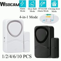 Wsdcam Wireless Door Window Burglar Sensor Alarm 4 Modes Door Open Detectors Freezers Close Reminder Security Protection Alert Household Security Syst