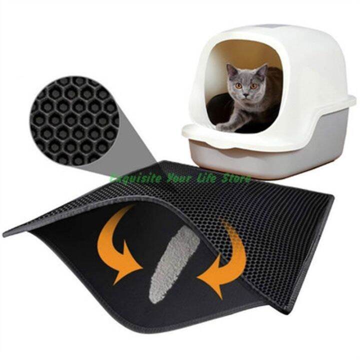 multiple-size-waterproof-cat-litter-mat-double-layer-litter-non-slip-toilet-cat-sand-pad-leather-and-eva